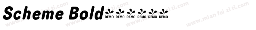 Scheme Bold字体转换